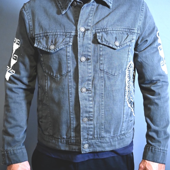 Hand-Painted Denim Jacket – Mexico Tribute - Picture 2 of 5